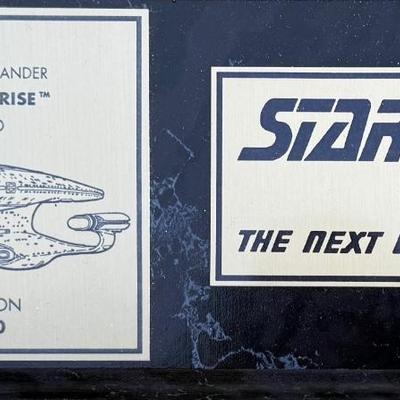 Vintage Star Trek The Next Generation Signed Photo Plaque