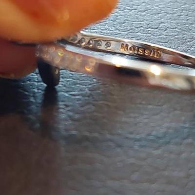 GRA CERTIFIED BLACK MOISSANITE RING