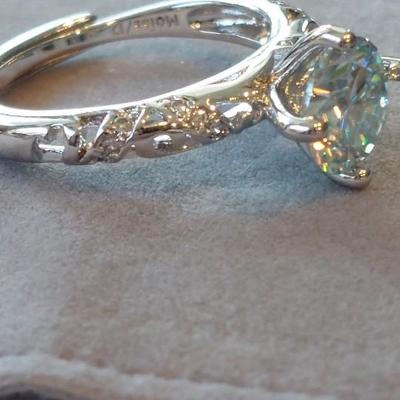 GRA CERTIFIED MOISSANITE RING SIZE 7