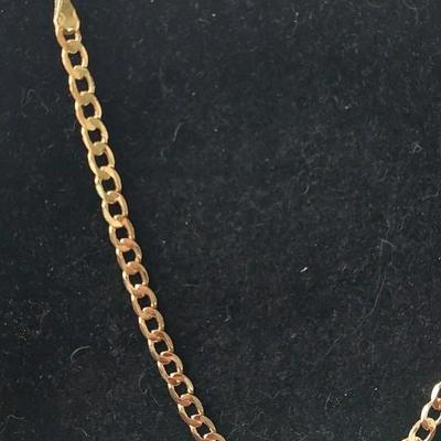 14kt Gold Overlay Brass Necklace 20"