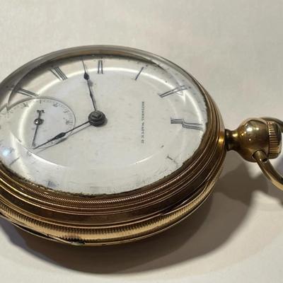 Antique Elgin G. M. Wheeler Presentation Key Wind Gold Filled Pocket Watch c1865-1885 in Good Working Order/Condition.