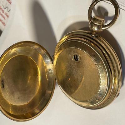 Antique Elgin G. M. Wheeler Presentation Key Wind Gold Filled Pocket Watch c1865-1885 in Good Working Order/Condition.
