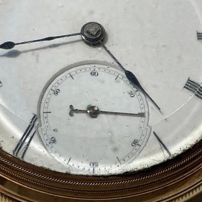 Antique Elgin G. M. Wheeler Presentation Key Wind Gold Filled Pocket Watch c1865-1885 in Good Working Order/Condition.