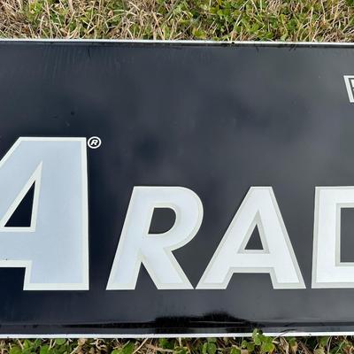 NOS Vintage BFGoodrich T/A Radials Tire Dealer Sign – Original Embossed Metal – 1980s