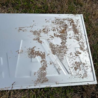 NOS Vintage BFGoodrich T/A Radials Tire Dealer Sign – Original Embossed Metal – 1980s