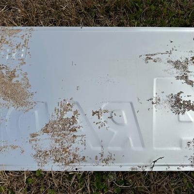 NOS Vintage BFGoodrich T/A Radials Tire Dealer Sign – Original Embossed Metal – 1980s