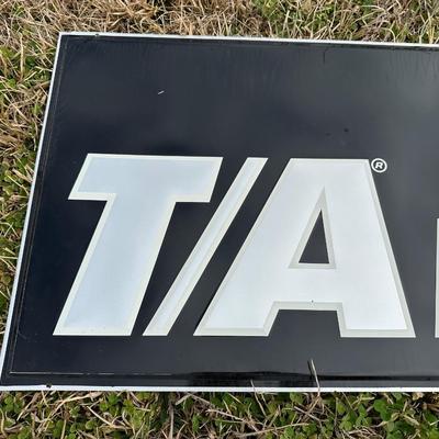 NOS Vintage BFGoodrich T/A Radials Tire Dealer Sign – Original Embossed Metal – 1980s