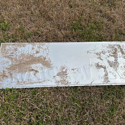 NOS Vintage BFGoodrich T/A Radials Tire Dealer Sign – Original Embossed Metal – 1980s