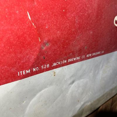 Vintage Drink JAX Beer Sign – Best Beer in Town – Jackson Brewing Co. – New Orleans - Double Sided