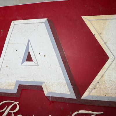 Vintage Drink JAX Beer Sign – Best Beer in Town – Jackson Brewing Co. – New Orleans - Double Sided