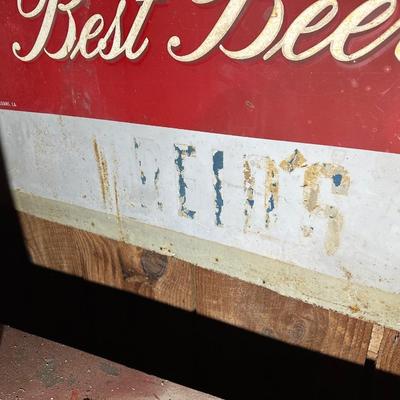 Vintage Drink JAX Beer Sign – Best Beer in Town – Jackson Brewing Co. – New Orleans - Double Sided