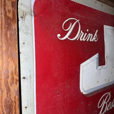 Vintage Drink JAX Beer Sign – Best Beer in Town – Jackson Brewing Co. – New Orleans - Double Sided