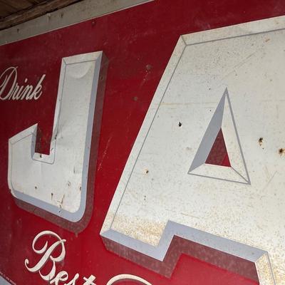Vintage Drink JAX Beer Sign – Best Beer in Town – Jackson Brewing Co. – New Orleans - Double Sided