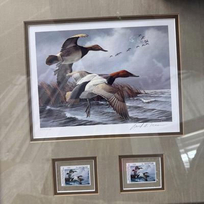 Sale Photo Thumbnail #196: Mostly empty frames, some prints including Terry Redlin, large foam pieces in back