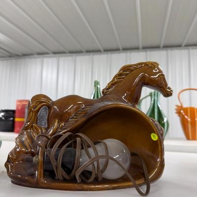 Sale Photo Thumbnail #214: Horse TV lamp, see photos