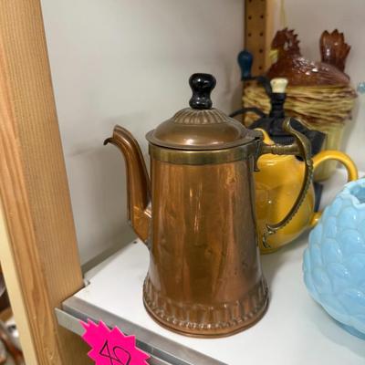 Sale Photo Thumbnail #244: Cookie jar, pitcher, coffee grinder, etc.