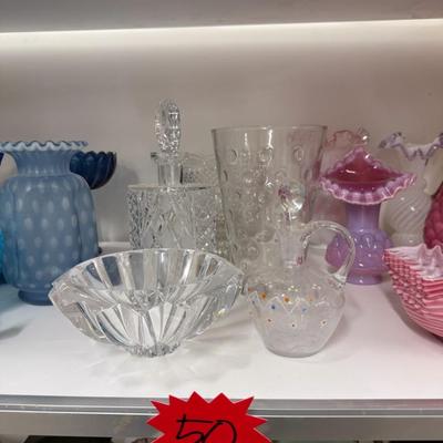 Sale Photo Thumbnail #250: Crystal/clear glass, see photos