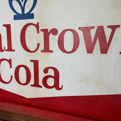 Vintage Royal Crown Cola Metal Sign – Embossed Tin Advertising Panel (RC Cola)