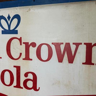 Vintage Royal Crown Cola Metal Sign – Embossed Tin Advertising Panel (RC Cola)