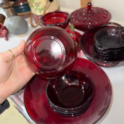 Sale Photo Thumbnail #389: Centerpiece, bowls, etc.