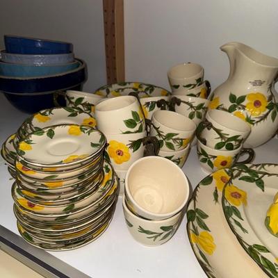 Sale Photo Thumbnail #427: Huge lot of beautiful dishes - handpainted? No label on pieces