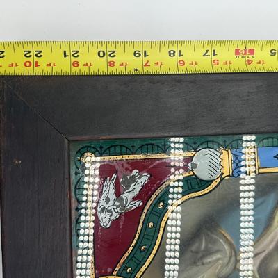 Vintage Catholic Devotional Wall Shrine – Pietà & Last Supper Shadow Box