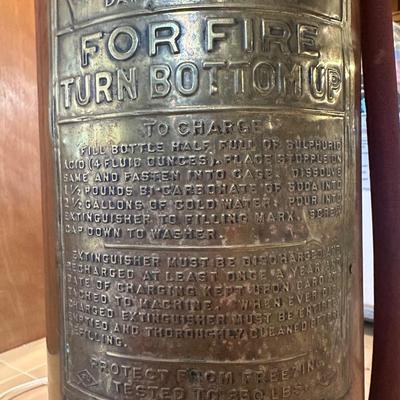 Antique Copper Soda Acid Fire Extinguisher Floor Lamp – Fyr-Fyter Co. Dayton Ohio