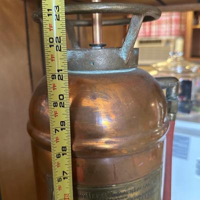 Antique Copper Soda Acid Fire Extinguisher Floor Lamp – Fyr-Fyter Co. Dayton Ohio