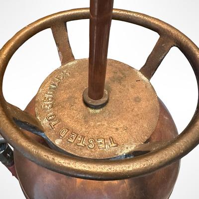 Antique Copper Soda Acid Fire Extinguisher Floor Lamp – Fyr-Fyter Co. Dayton Ohio