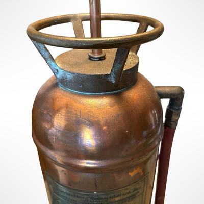 Antique Copper Soda Acid Fire Extinguisher Floor Lamp – Fyr-Fyter Co. Dayton Ohio