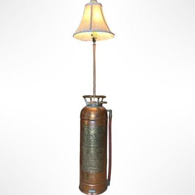 Antique Copper Soda Acid Fire Extinguisher Floor Lamp – Fyr-Fyter Co. Dayton Ohio