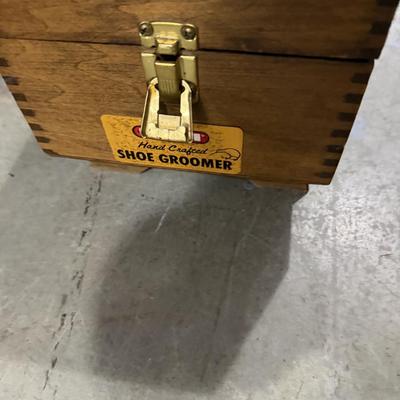Antique shoe shine box