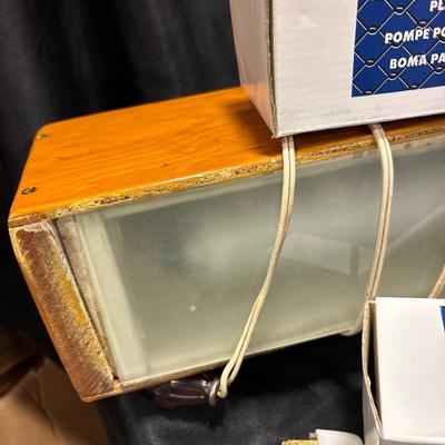 Up to 55 gal pumps (2) & homemade fluorescent light