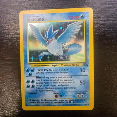Articuno Holographic Pokemon Card 2/62 Jungle Set