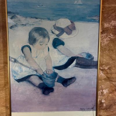 Sale Photo Thumbnail #225: 23x33. Class is broken in lower right hand corner