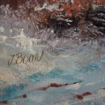 Sale Photo Thumbnail #263: A very nice reproduction of a mix of folk art to realism theme, Cottage in winter near skating pond
The giclee has been reproduced on canvas and accented with brush strokes of white highlight.
the reproduction is very well done and has a warm welcome attr