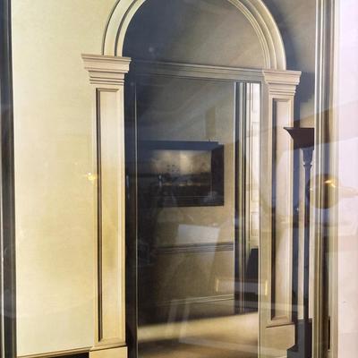 Sale Photo Thumbnail #250: Titled Ben Johnson paintings Queens house, Greenwich, architect: Ingo Jones poster. Frame measures 28” x 39.5”.