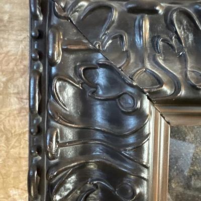 Sale Photo Thumbnail #264: This 36 in.² frame is incredible as is the floral print by Albena. Matted with inside frame, great