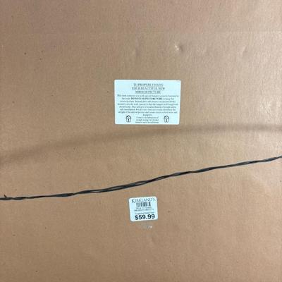 Sale Photo Thumbnail #273: Beautiful fall colors in this pictorial of trees, bridge and water. Print displays a signature. Great frame measuring 44“ x 20“.