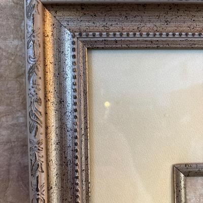 Sale Photo Thumbnail #285: Delphinium art print by Vivian Kasch. Beautifully framed with a frame with a frame and matted. Outside frame measures 25“ x 31“.