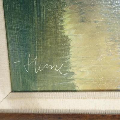 Sale Photo Thumbnail #266: oil on canvas of a woodland scene. 
Signed Henze which could be Ingfried Henze 1925-2013
  few alias names in his career.  The signature does read W. Henze but the works match online search of Ingfried Henze
This painting most likely of a Bavarian forest 