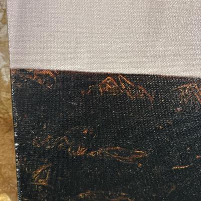 Sale Photo Thumbnail #297: Canvas art display a single tree leafless and underground roots. Piece measures 18” x 24”