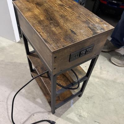 Side plug in table