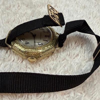 1920s Hamilton Ladies Ribbon Band Watch