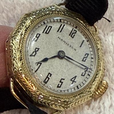 1920s Hamilton Ladies Ribbon Band Watch