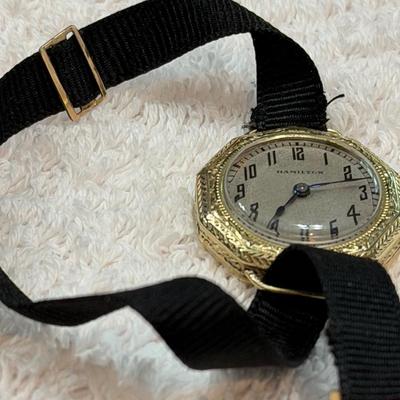 1920s Hamilton Ladies Ribbon Band Watch