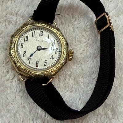 1920s Hamilton Ladies Ribbon Band Watch