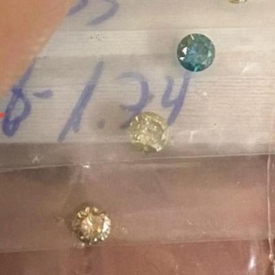 MIXED LOT OF 6 NATURAL EARTH MINED FANCY LOOSE DIAMONDS 0.52 CARATS 2.48-2.98mms