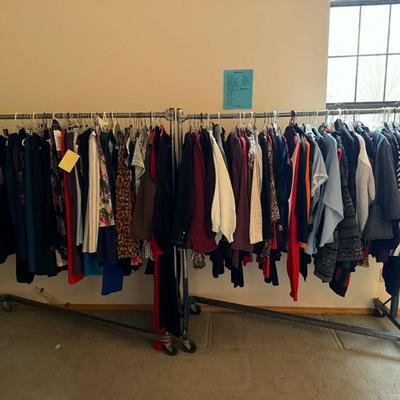 Sale Photo Thumbnail #76: - Sizes vary
- Racks not included 

NO CHERRY PICKING or taking ONLY the items you want and leaving the rest or you will be banned! Please arrive with enough time to load. Bring boxes/any tools to assemble /dolly/people to help load/etc.
- Questions? Call