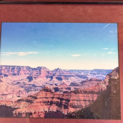 Sale Photo Thumbnail #358: Badlands? W/black frame 18.5x15.5. Blue matted frame is 19 x 15